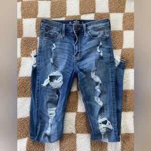 Hollister 00 Short High Rise Super Skinny Jeans
